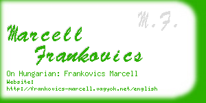 marcell frankovics business card